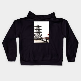 Japan tower bridge Kids Hoodie